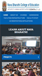 Mobile Screenshot of navabharathicollegeofeducation.org